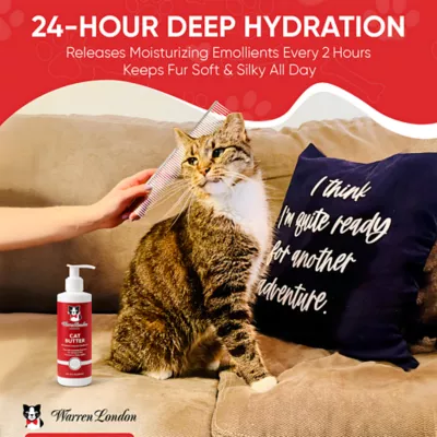 Warren London Cat Hydrating Butter, Unscented Leave-In Conditioner For Sensitive Skin- 8 Fl Oz - Image 2