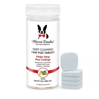 Warren London Deep Cleaning Paw Fizz Tablets W/ White Tea Tree Oil, Relieves Red & Itchy Paws- 12 Ct - Image 1
