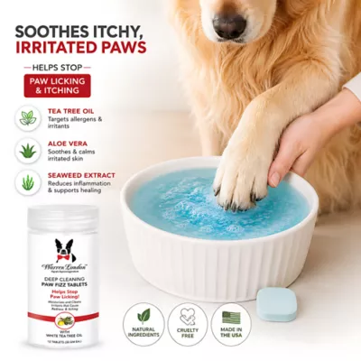 Warren London Deep Cleaning Paw Fizz Tablets W/ White Tea Tree Oil, Relieves Red & Itchy Paws- 12 Ct - Image 3
