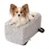 Snoozer® Pet Products Luxury Console Dog Car Seat W/ Microsuede Fabric & Safe Strap, Palmer Dove image thumbnail 1