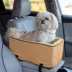 Snoozer® Pet Products Luxury Console Dog Car Seat W/ Microsuede Fabric & Safe Strap, Camel image thumbnail 2