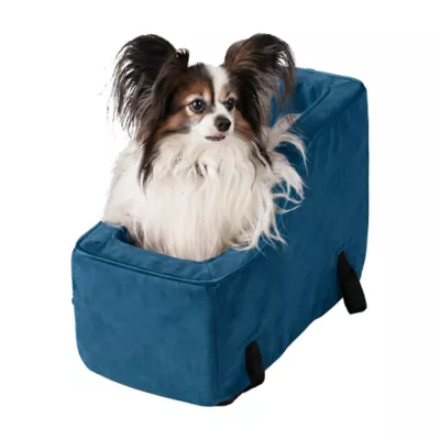 Snoozer® Pet Products Luxury Highback Console Dog Car Seat W/ Safety Strap, Sapphire - Image 1