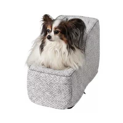 Snoozer® Pet Products Luxury Highback Console Dog Car Seat W/ Safety Strap, Palmer Dove - Image 1