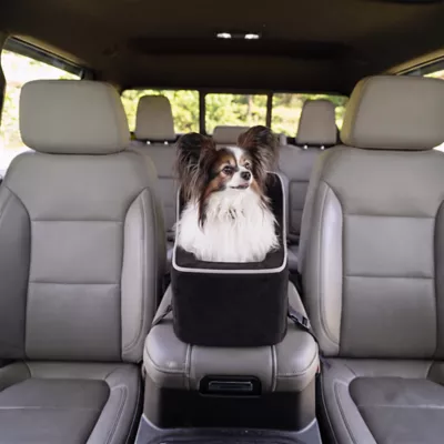 Snoozer® Pet Products Luxury Highback Console Dog Car Seat W/ Safety Strap, Black - Image 2