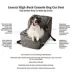 Snoozer® Pet Products Luxury Highback Console Dog Car Seat W/ Safety Strap, Anthracite image thumbnail 3