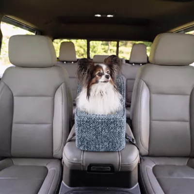 Snoozer® Pet Products Luxury Highback Console Dog Car Seat W/ Safety Strap, Palmer Indigo - Image 2
