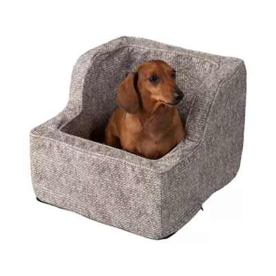 Snoozer® Pet Products Luxury Highback Console Dog Car Seat W/ Safety Strap, Merlin Linen - Image 1