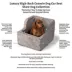 Snoozer® Pet Products Luxury Highback Console Dog Car Seat W/ Safety Strap, Merlin Linen image thumbnail 3