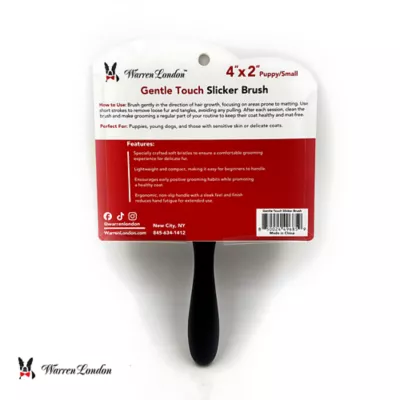 Warren London Gentle Touch Slicker Brush, Specially Made For Puppies W/ Sensitive Skin - Image 5