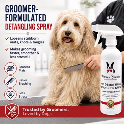 Warren london Dog De-Matting Leave-In Conditioned Spray, Professionally Formulated W/ Vanilla Scent - Image 2