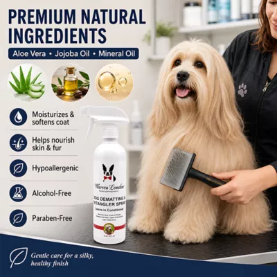 Warren london Dog De-Matting Leave-In Conditioned Spray, Professionally Formulated W/ Vanilla Scent - Image 3