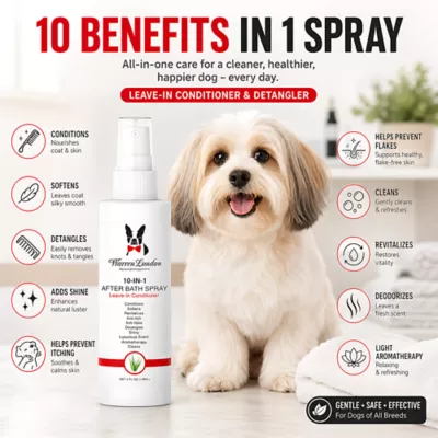 Warren London 10-in-1 After Bath Spray Leave-In Conditioner For A Soft & Clean Smelling Coat- 4 Oz - Image 2