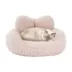 PawsPik Heart-Shaped Faux Rabbit Fur Plush Bolster Bed with Removable Cover for Dogs & Cats image thumbnail 1
