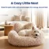 PawsPik Heart-Shaped Faux Rabbit Fur Plush Bolster Bed with Removable Cover for Dogs & Cats image thumbnail 6