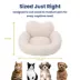 PawsPik Heart-Shaped Faux Rabbit Fur Plush Bolster Bed with Removable Cover for Dogs & Cats image thumbnail 9