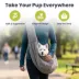 PawsPik Snuggle Sling Plush Pet Carrier with Storage Pocket for Dogs & Cats, Up to 10 lb image thumbnail 2