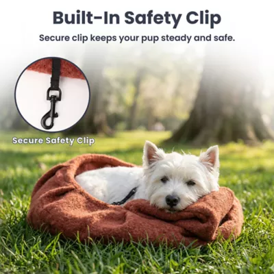 PawsPik Snuggle Sling Plush Pet Carrier with Storage Pocket for Dogs & Cats, Up to 10 lb - Image 4