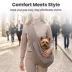 PawsPik Snuggle Sling Plush Pet Carrier with Storage Pocket for Dogs & Cats, Up to 10 lb image thumbnail 3