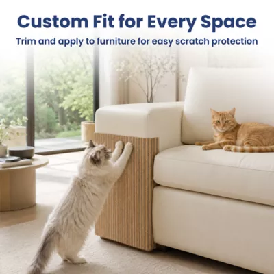 PawsPik Flexible Cork Surface-Protecting Cat Scratch Mat, Brown, 40L x 12W in - Image 9