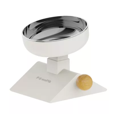 PawsPik 3-Level Adjustable Angle & Height Elevated Stainless Steel Bowl for Dogs & Cats - Image 1