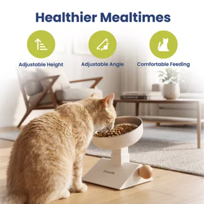PawsPik 3-Level Adjustable Angle & Height Elevated Stainless Steel Bowl for Dogs & Cats - Image 2