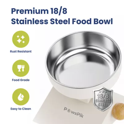 PawsPik 3-Level Adjustable Angle & Height Elevated Stainless Steel Bowl for Dogs & Cats - Image 6