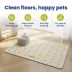 PawsPik Fast-Absorbing Waterproof Non-Slip Rubber Feeding Mat for Dogs & Cats, Pastel Paw Toss image thumbnail 4