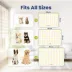 PawsPik Fast-Absorbing Waterproof Non-Slip Rubber Feeding Mat for Dogs & Cats, Pastel Paw Toss image thumbnail 9