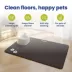 PawsPik Fast-Absorbing Waterproof Non-Slip Rubber Feeding Mat for Dogs & Cats, Black image thumbnail 4
