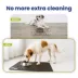 PawsPik Fast-Absorbing Waterproof Non-Slip Rubber Feeding Mat for Dogs & Cats, Black image thumbnail 5
