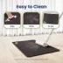 PawsPik Fast-Absorbing Waterproof Non-Slip Rubber Feeding Mat for Dogs & Cats, Black image thumbnail 8