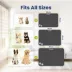 PawsPik Fast-Absorbing Waterproof Non-Slip Rubber Feeding Mat for Dogs & Cats, Black image thumbnail 9