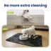 PawsPik Fast-Absorbing Waterproof Non-Slip Rubber Feeding Mat for Dogs & Cats, Pawprint Pattern image thumbnail 3