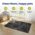 PawsPik Fast-Absorbing Waterproof Non-Slip Rubber Feeding Mat for Dogs & Cats, Pawprint Pattern image thumbnail 2