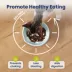 PawsPik Lynx Raised Ceramic Slow Feeder Food Bowl with 15-Degree Tilt for Dogs & Cats image thumbnail 3