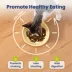 PawsPik Lynx Raised Ceramic Slow Feeder Food Bowl with 15-Degree Tilt for Dogs & Cats image thumbnail 3