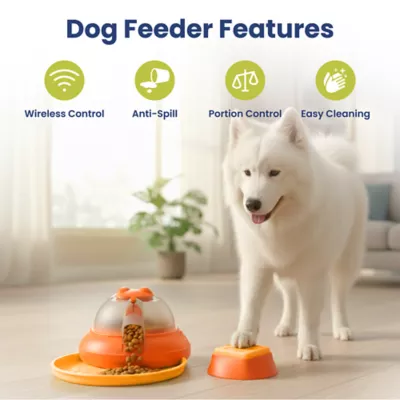 PawsPik Wireless Remote-Controlled Interactive Dog Treat Dispenser & Feeder, 66-ft Range - Image 2