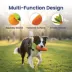 PawsPik Carrot Textured Natural Rubber Squeaker & Crinkle Dog Chew Toy, 9.5 in image thumbnail 3