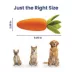 PawsPik Carrot Textured Natural Rubber Squeaker & Crinkle Dog Chew Toy, 9.5 in image thumbnail 8