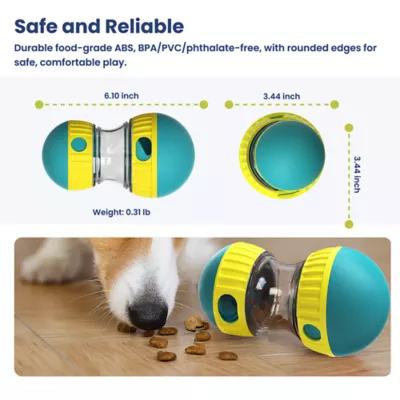 PawsPik Dual-Sphere Adjustable Treat-Dispensing Rolling Interactive Dog Toy - Image 4