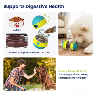 PawsPik Dual-Sphere Adjustable Treat-Dispensing Rolling Interactive Dog Toy - Image 5