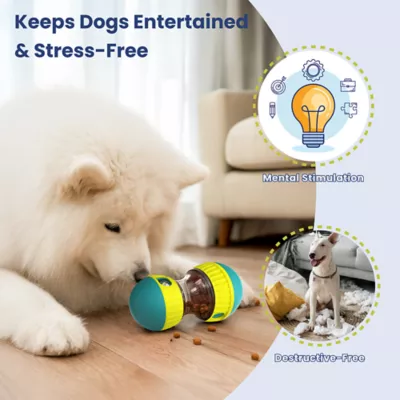 PawsPik Dual-Sphere Adjustable Treat-Dispensing Rolling Interactive Dog Toy - Image 7