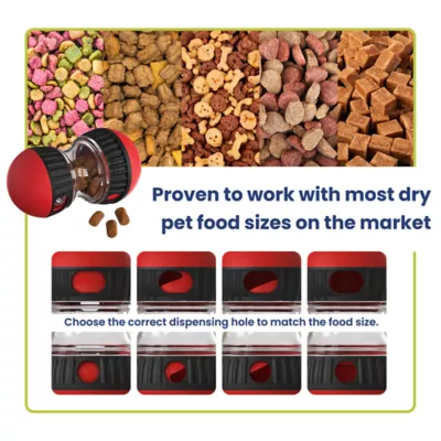 PawsPik Dual-Sphere Adjustable Treat-Dispensing Rolling Interactive Dog Toy - Image 3