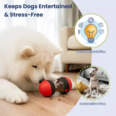 PawsPik Dual-Sphere Adjustable Treat-Dispensing Rolling Interactive Dog Toy - Image 7