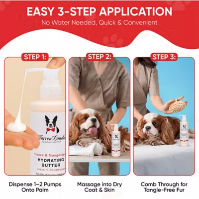 Warren London Hydrating Butter For Dogs, Leave-In Conditioner Treatment, Guava & Mango Scent- 8 Oz - Image 5