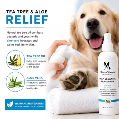 Warren London Deep Cleaning Paw Spray For Dogs W/ Tea Tree Oil, Relieves Itch & Irritation- 8 Fl Oz - Image 2