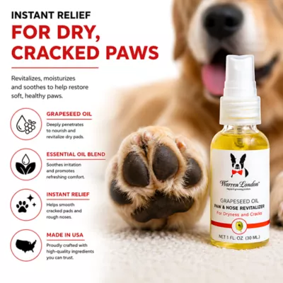 Warren London Grapeseed Oil For Dogs, Paw & Nose Reviltalizer For Dryness & Cracks- 1 Fl Oz - Image 3