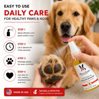 Warren London Grapeseed Oil For Dogs, Paw & Nose Reviltalizer For Dryness & Cracks- 1 Fl Oz - Image 5