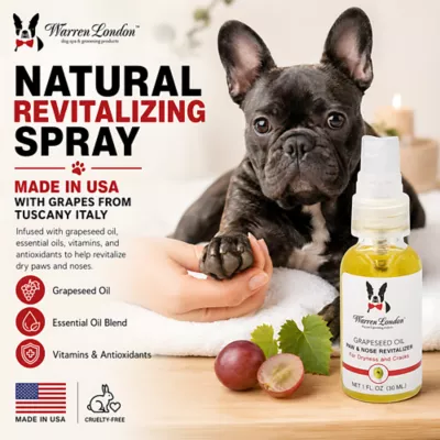 Warren London Grapeseed Oil For Dogs, Paw & Nose Reviltalizer For Dryness & Cracks- 1 Fl Oz - Image 6
