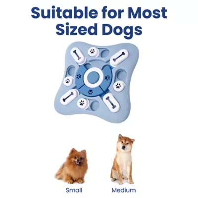 PawsPik Interactive Slow Feeder Treat-Dispensing Puzzle Dog Toy with Squeaker, 10 in - Image 8